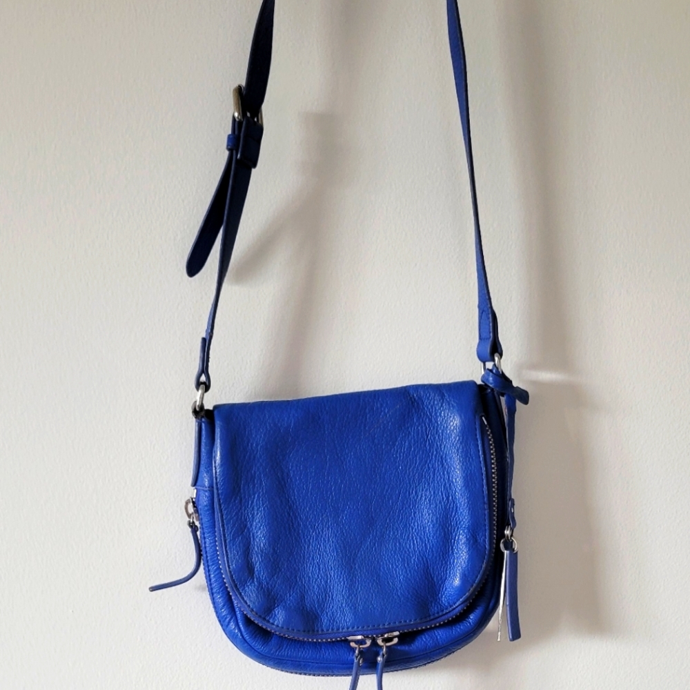 Vince Camuto blue crossbody purse.